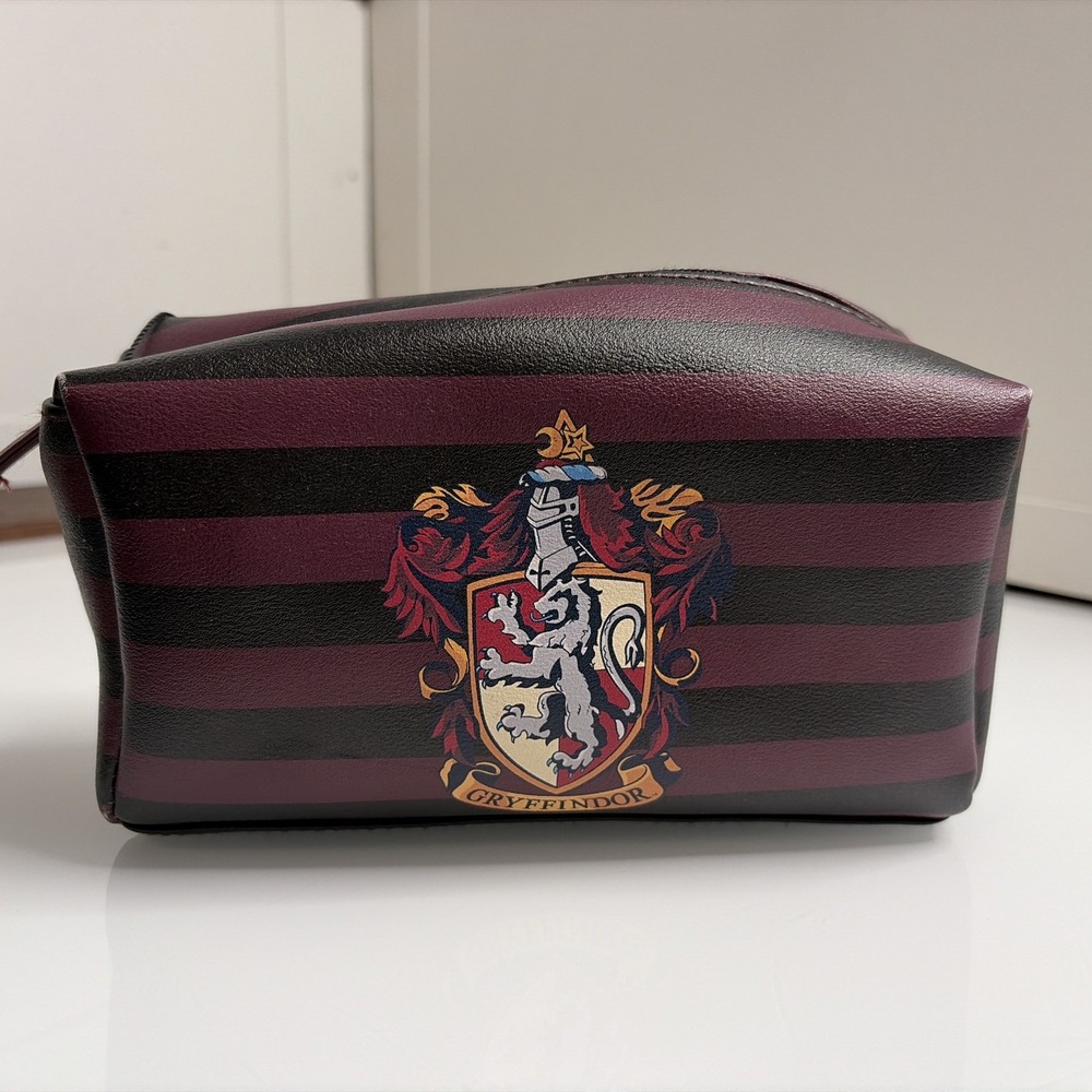 Harry Potter Gryffindor Makeup Bag Cosmetic Pouch Travel Organizer Hogwarts